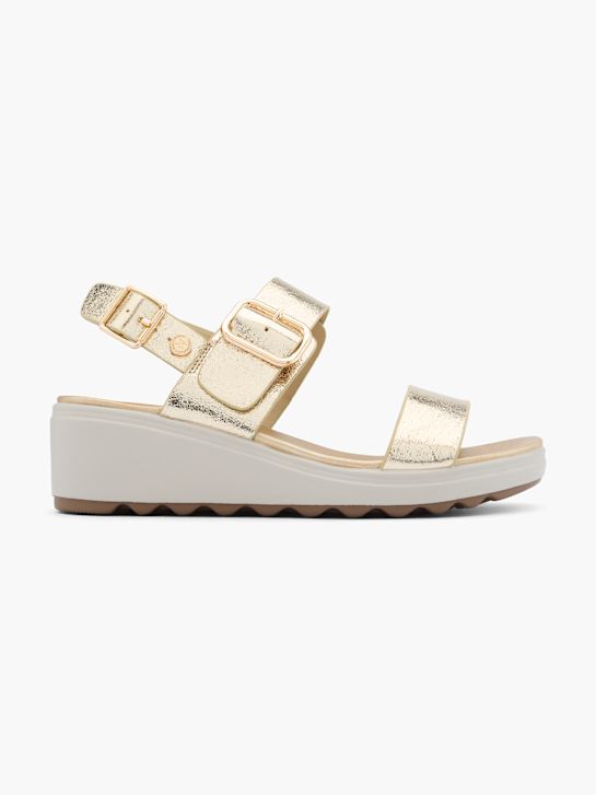 Xti Sandalias de tacón Oro 14566 1