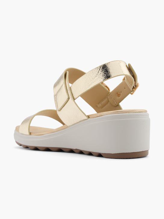 Xti Sandalias de tacón Oro 14566 3