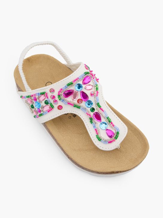 Cupcake Couture Zehentrenner-Sandale Weiß 14984 2