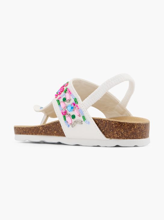 Cupcake Couture Zehentrenner-Sandale Weiß 14984 3