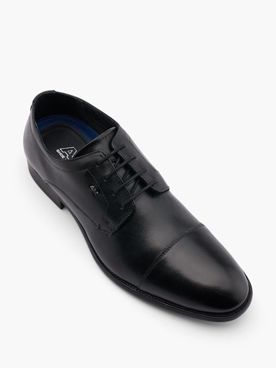 AM SHOE Business sko Sort 15328 2
