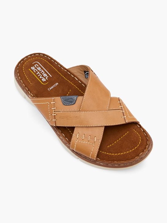 Camel Active Flache Pantolette Cognac 15416 2