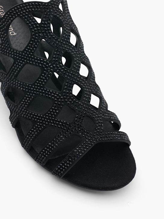 Graceland Högklackad sandal Svart 16879 2