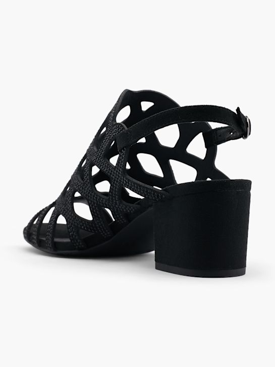 Graceland Højhælet sandal Sort 16879 3
