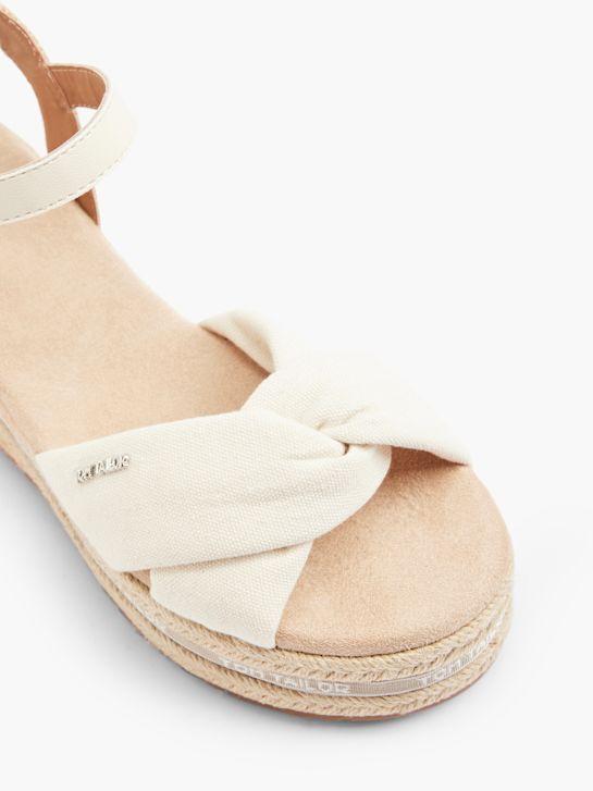 TOM TAILOR Sandalias de tacón Crema 15602 2