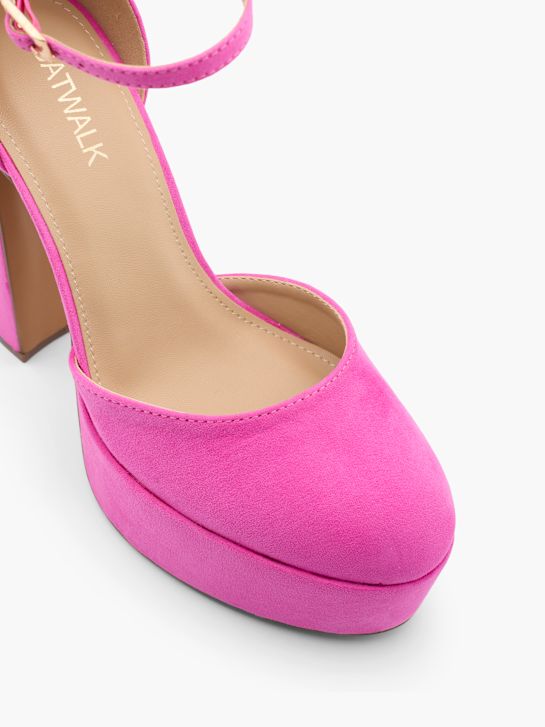 Catwalk Czółenka z zapięciem Fuksjowy 15615 2