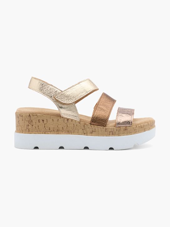 5th Avenue Højhælet sandal Guld 15625 1