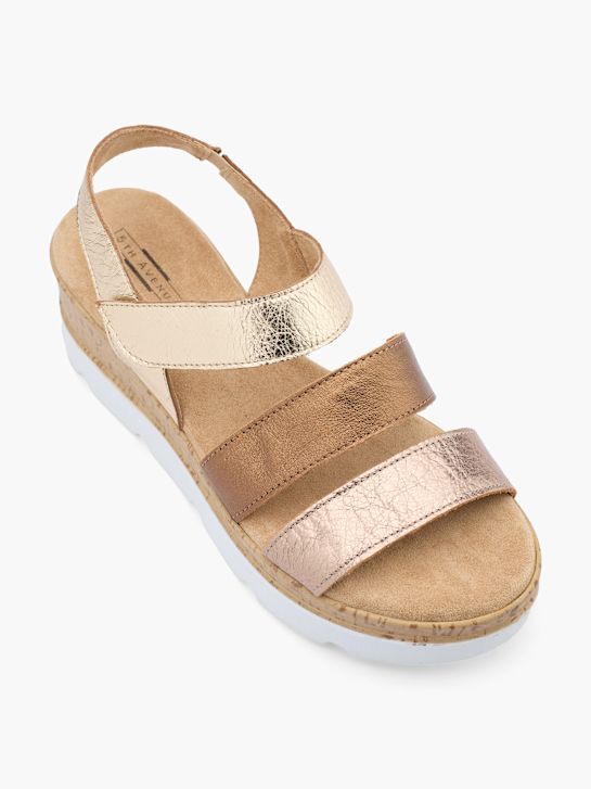 5th Avenue Högklackad sandal Guld 15625 2