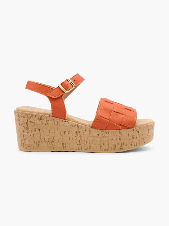 5th Avenue Højhælet sandal Orange 15628 1