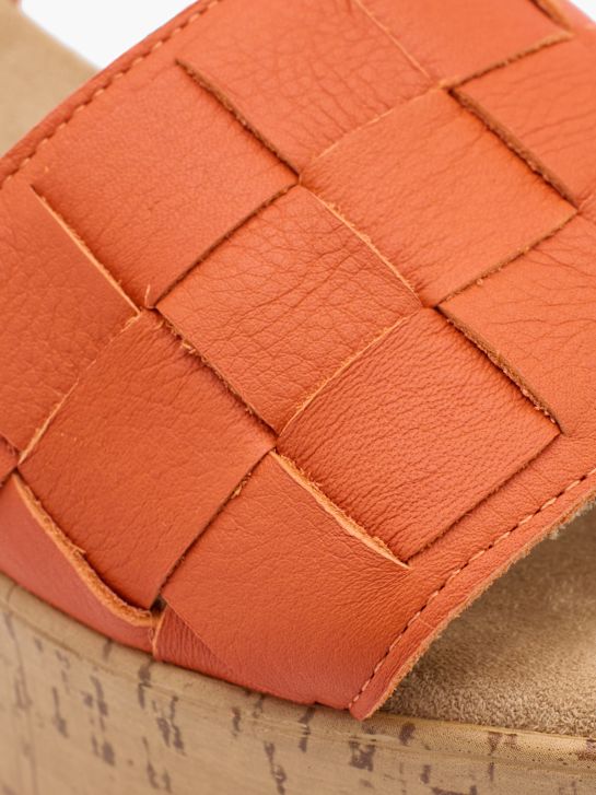 5th Avenue Højhælet sandal Orange 15628 5