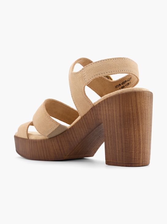 5th Avenue Højhælet sandal Beige 15629 3