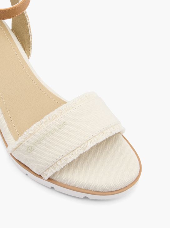 TOM TAILOR Sandalette Creme 15639 2