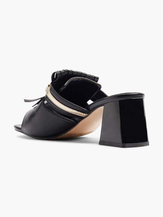 Laura Biagiotti Ciabatta aperta dietro Nero 25022 3