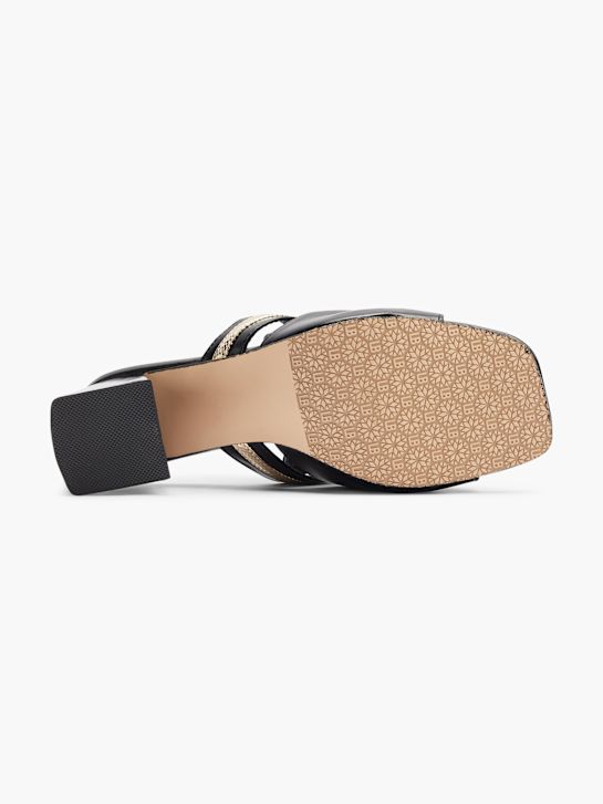 Laura Biagiotti Ciabatta aperta dietro Nero 25022 4