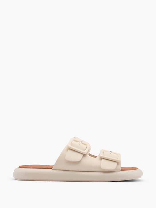 Catwalk Flache Pantolette Beige 16034 1