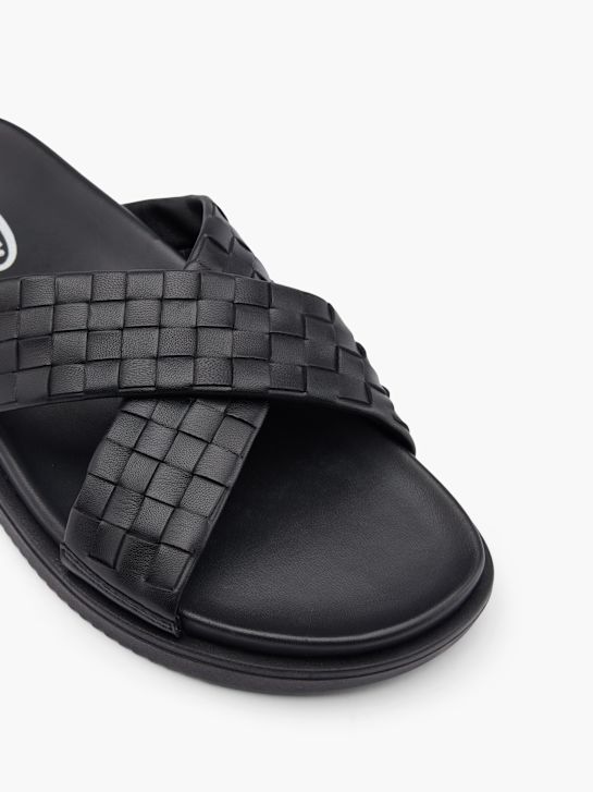 AM SHOE Šľapky Čierna 16055 2