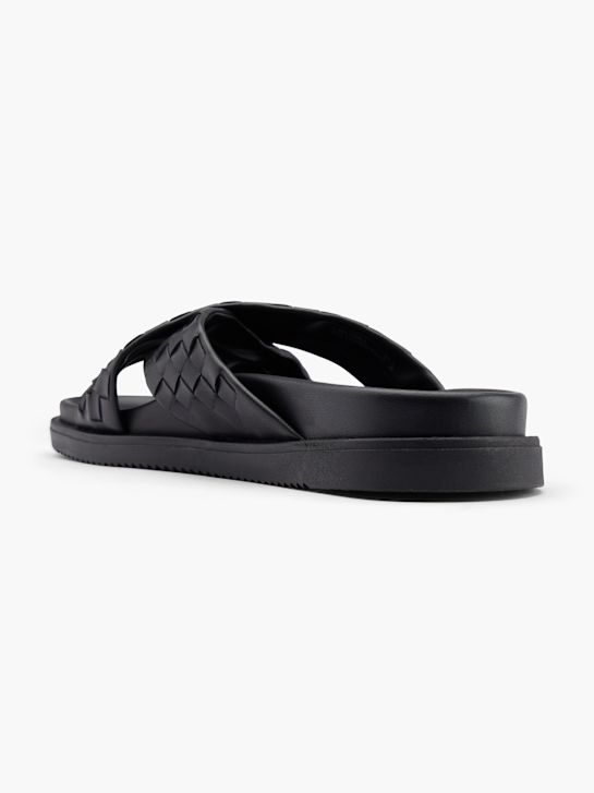 AM SHOE Равни чехли Черен 16055 3