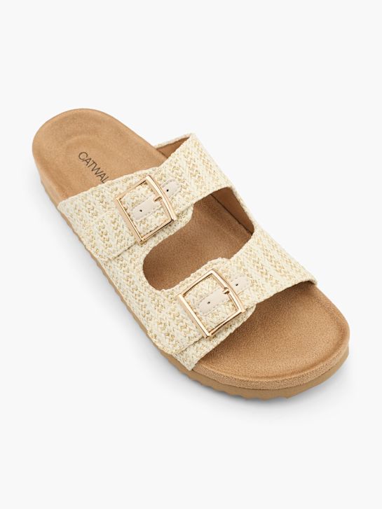 Catwalk Chinelo com palmilha alta Beige 16919 2