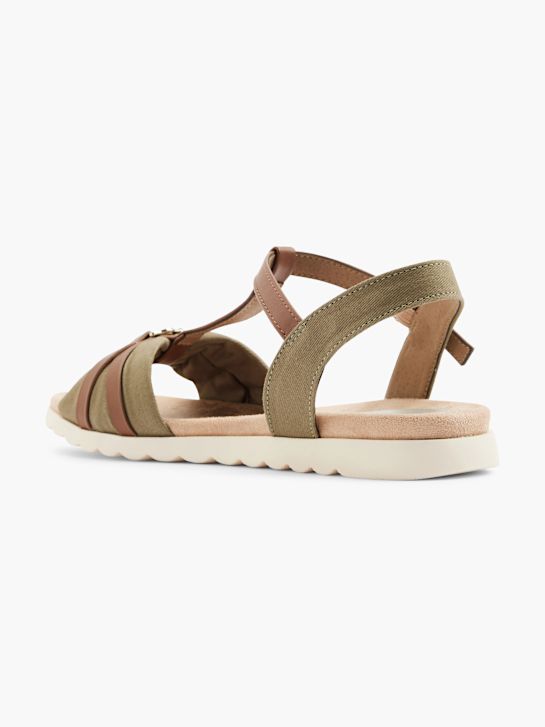 TOM TAILOR Sandale Olive 21462 3
