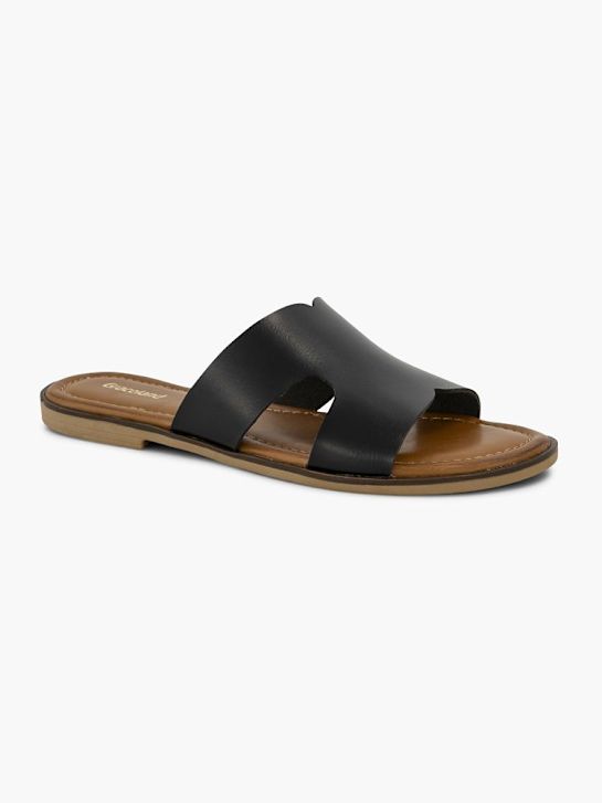 Graceland Slip in sandal Sort 28527 6