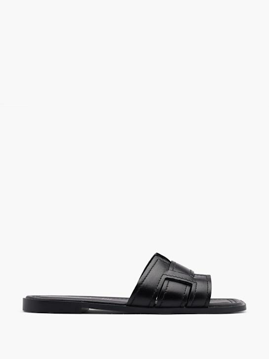 5th Avenue Flache Pantolette Schwarz 26756 1