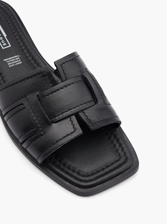 5th Avenue Flache Pantolette Schwarz 26756 2