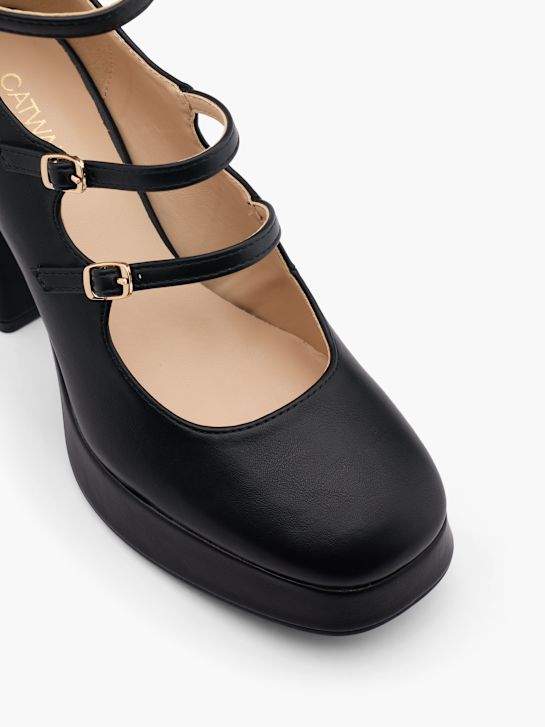 Catwalk Csatos körömcipő fekete 28590 2
