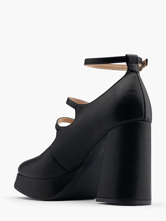 Catwalk Csatos körömcipő fekete 28590 3