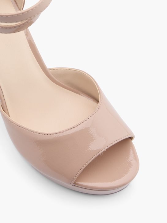 Catwalk Sandál na opätku Béžová 28868 2
