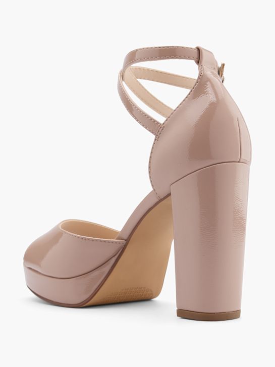 Catwalk Sandale cu toc Bej 28868 3