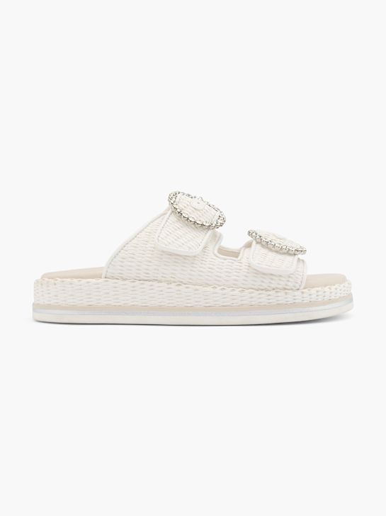 Catwalk Tieffuß Pantolette Weiß 29778 1