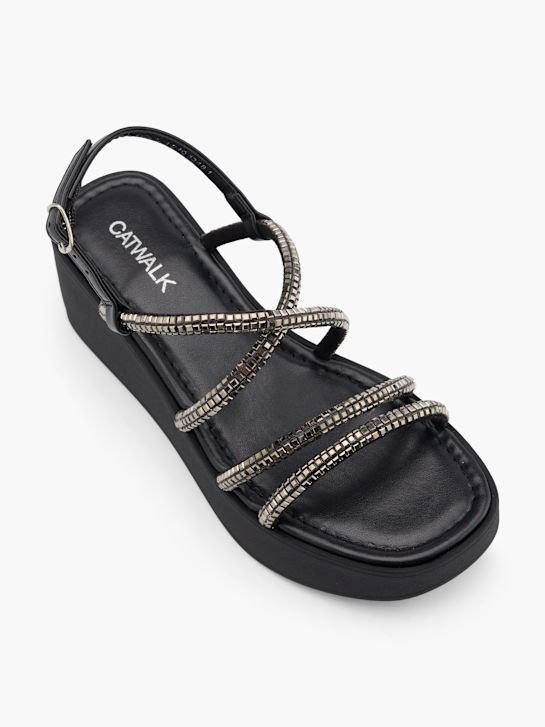 Catwalk Sandalo con tacco Nero 30900 2