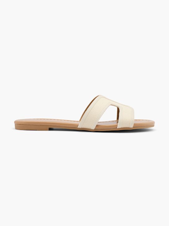 Graceland Flache Pantolette Beige 32277 1