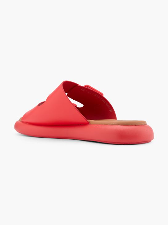 Catwalk Flache Pantolette Rot 32434 3