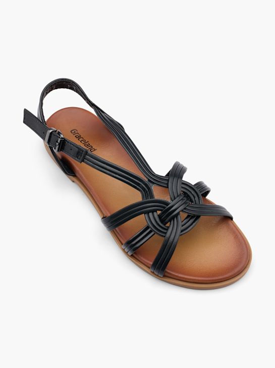 Graceland Sandal Sort 32558 2