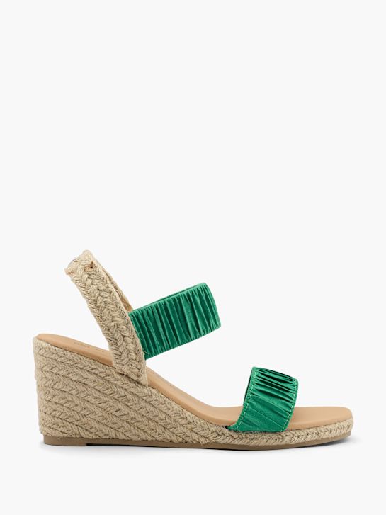 Claudia Ghizzani Højhælet sandal Grøn 37331 1