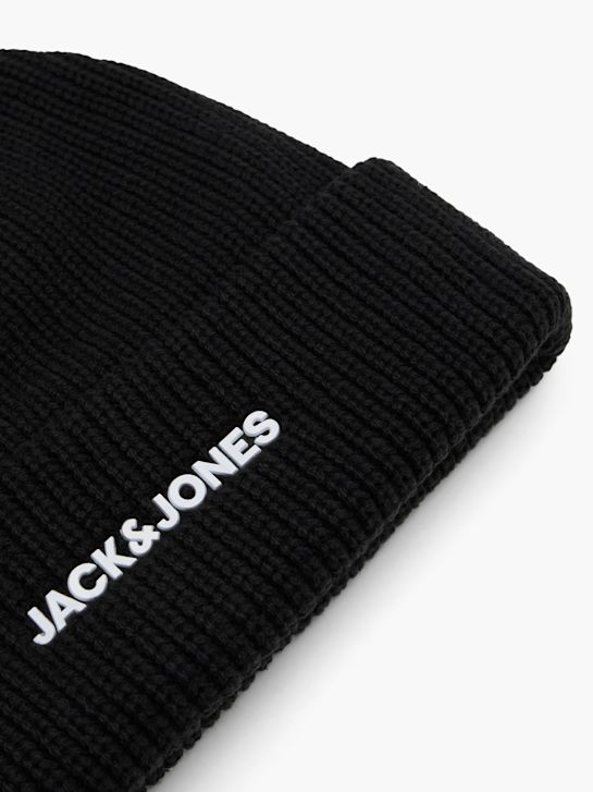 JACK & JONES Зимна шапка Черен 39122 3