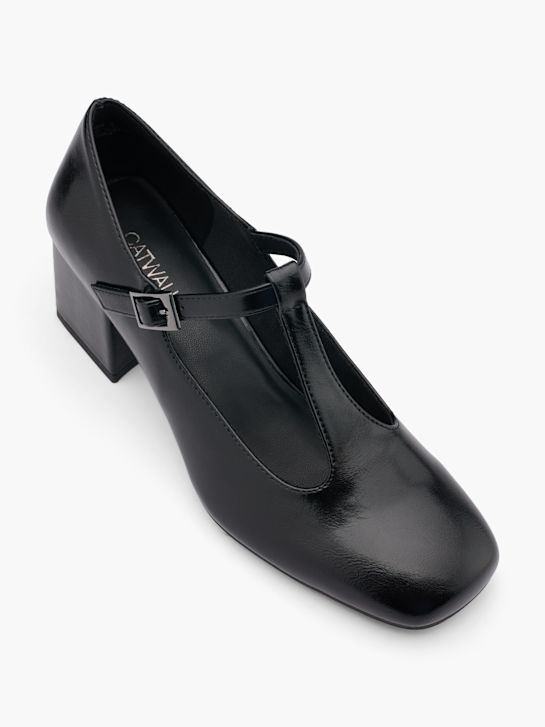 Catwalk Lodičky s řemínkem Černá 41525 2