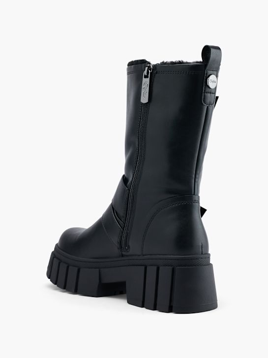 Buffalo Biker Boots Schwarz 44455 3