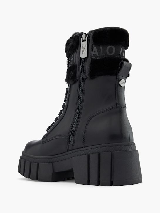 Buffalo Bottes à lacets Noir 44471 3