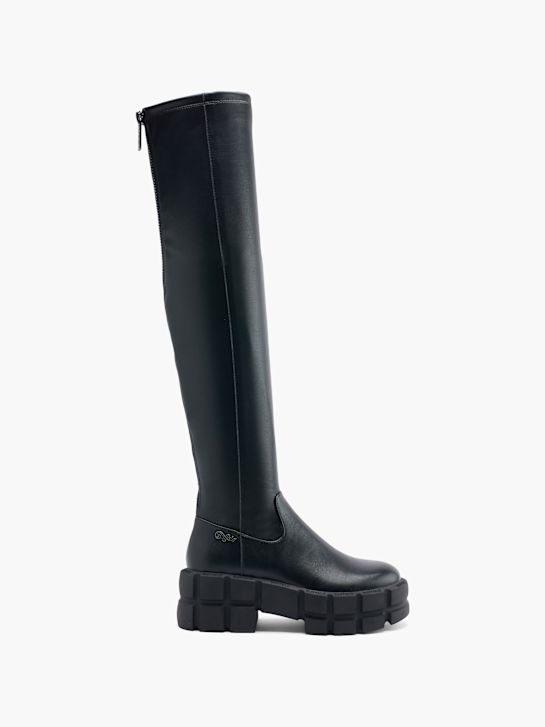 Buffalo Overknee støvle Sort 44495 1