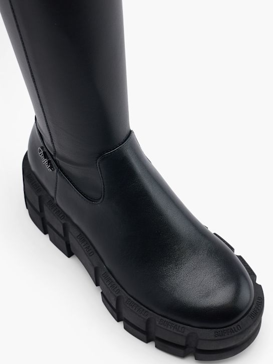 Buffalo Overknee støvle Sort 44495 2