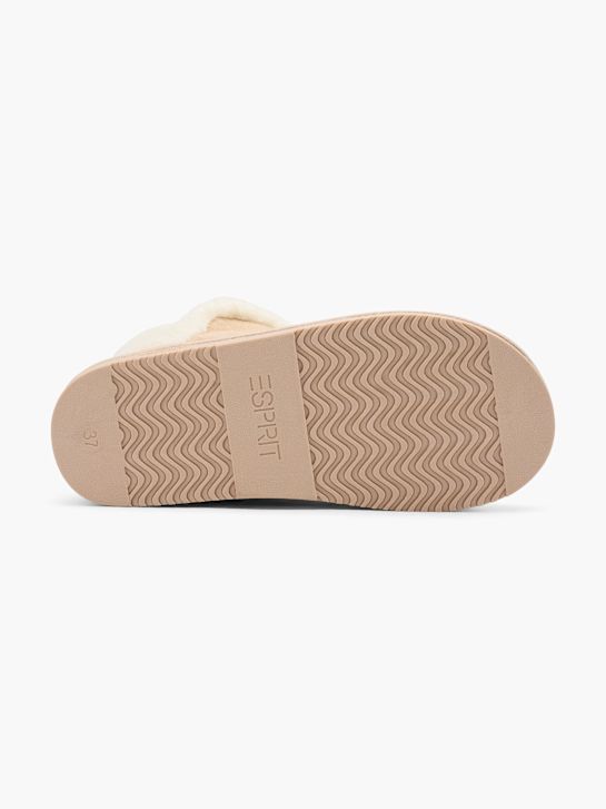 ESPRIT Pliušinės šlepetės Smėlinė 44790 4