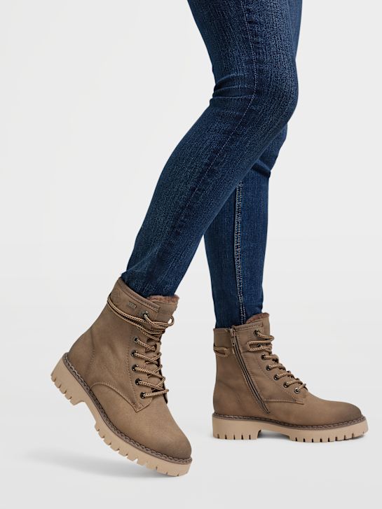 s.Oliver Bottes à lacets Taupe 45882 5