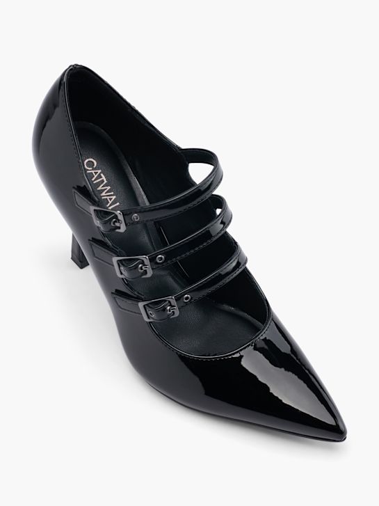 Catwalk Csatos körömcipő fekete 46532 2
