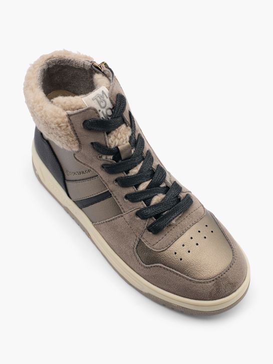 TOM TAILOR Magas szárú sneaker barna 47521 2
