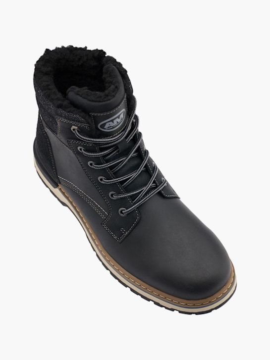 AM SHOE Боти с връзки Черен 46636 2