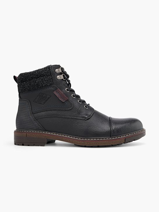 AM SHOE Боти с връзки Черен 46890 1
