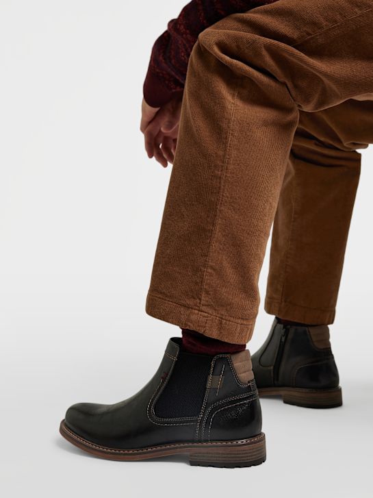 AM SHOE Боти челси Черен 46891 5