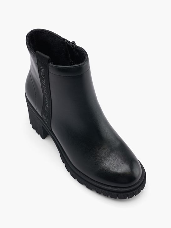 TOM TAILOR Klasická členková obuv Čierna 47124 2